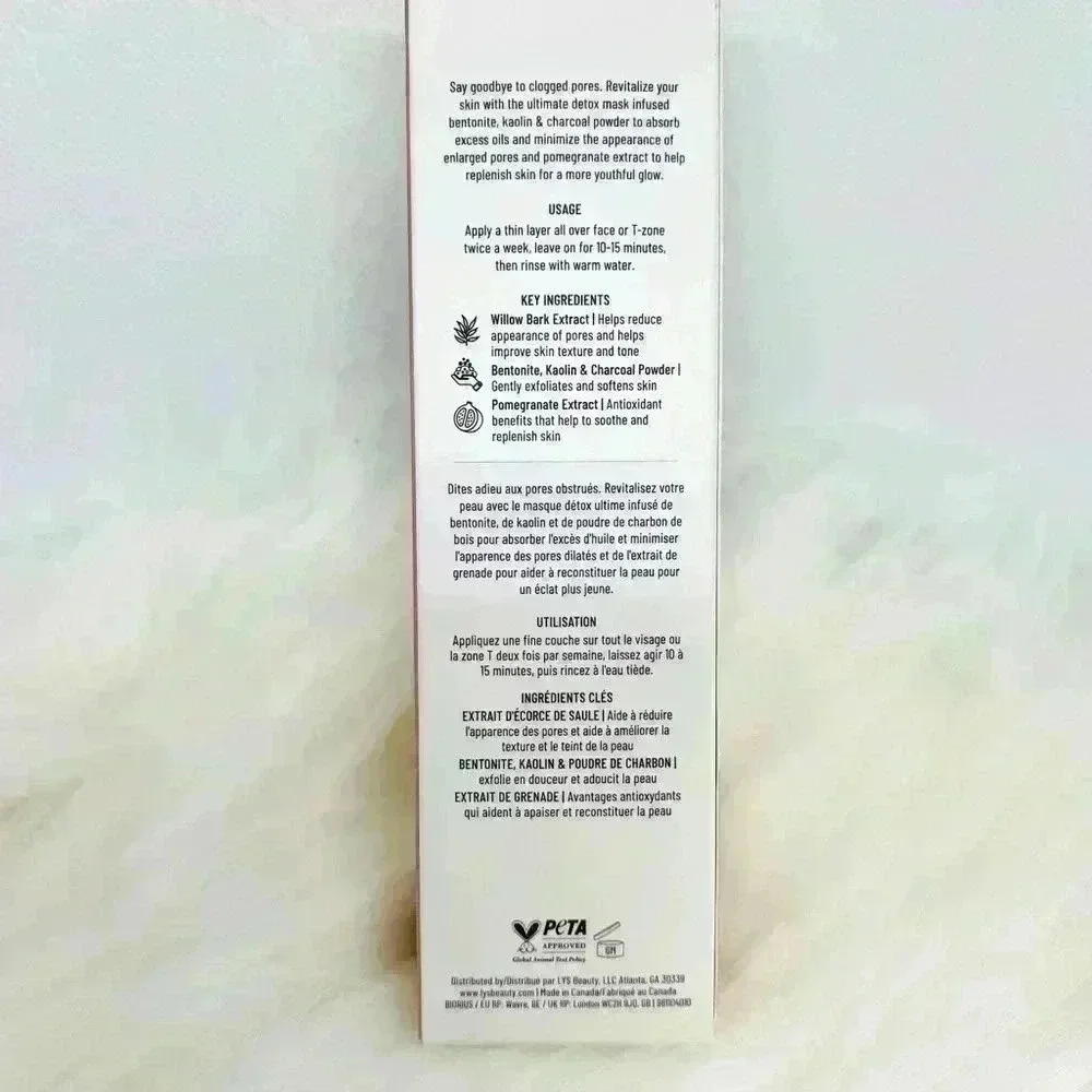 LYS BEAUTY Think Deep Pore Minimizing Detox Mask with Pomegranate + Charcoal